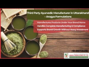 Ayurvedic products manufacturers in India offering third party manufacturing in Uttarakhand