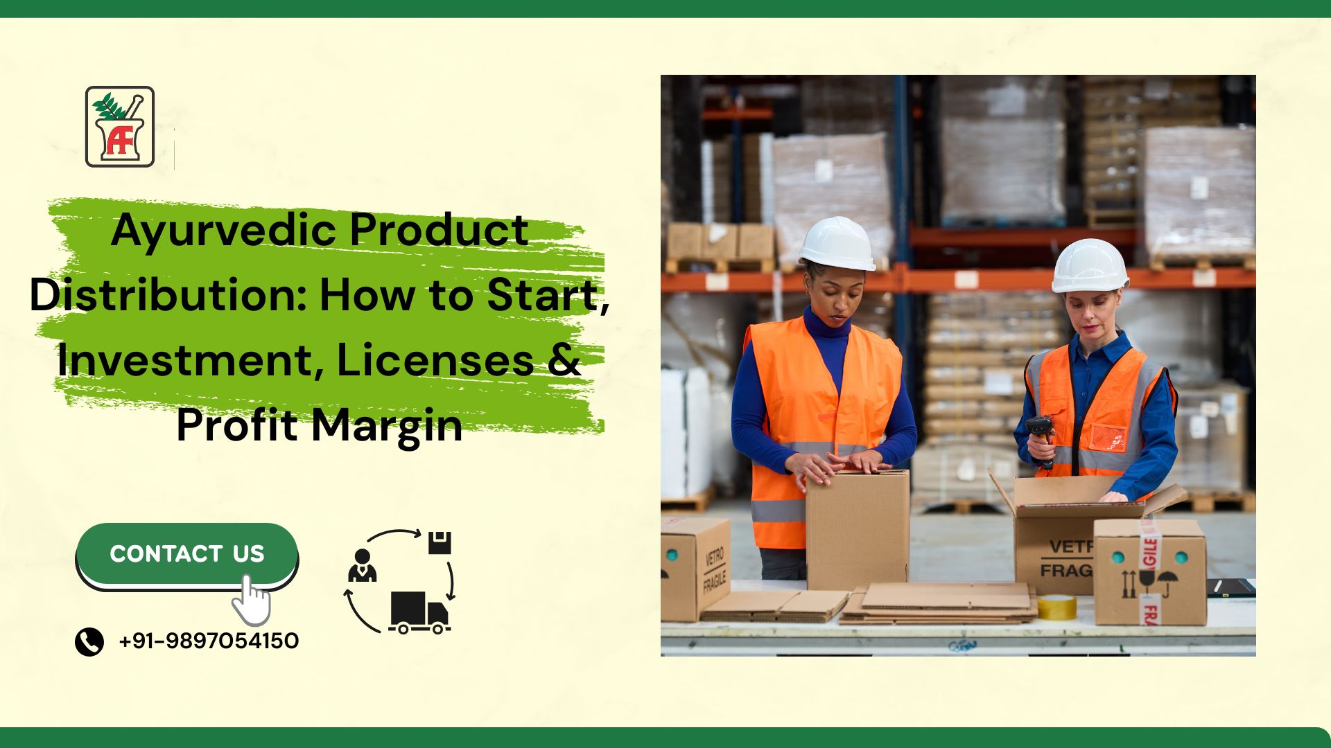 Ayurvedic product distribution warehouse workers packaging herbal products for supply chain business