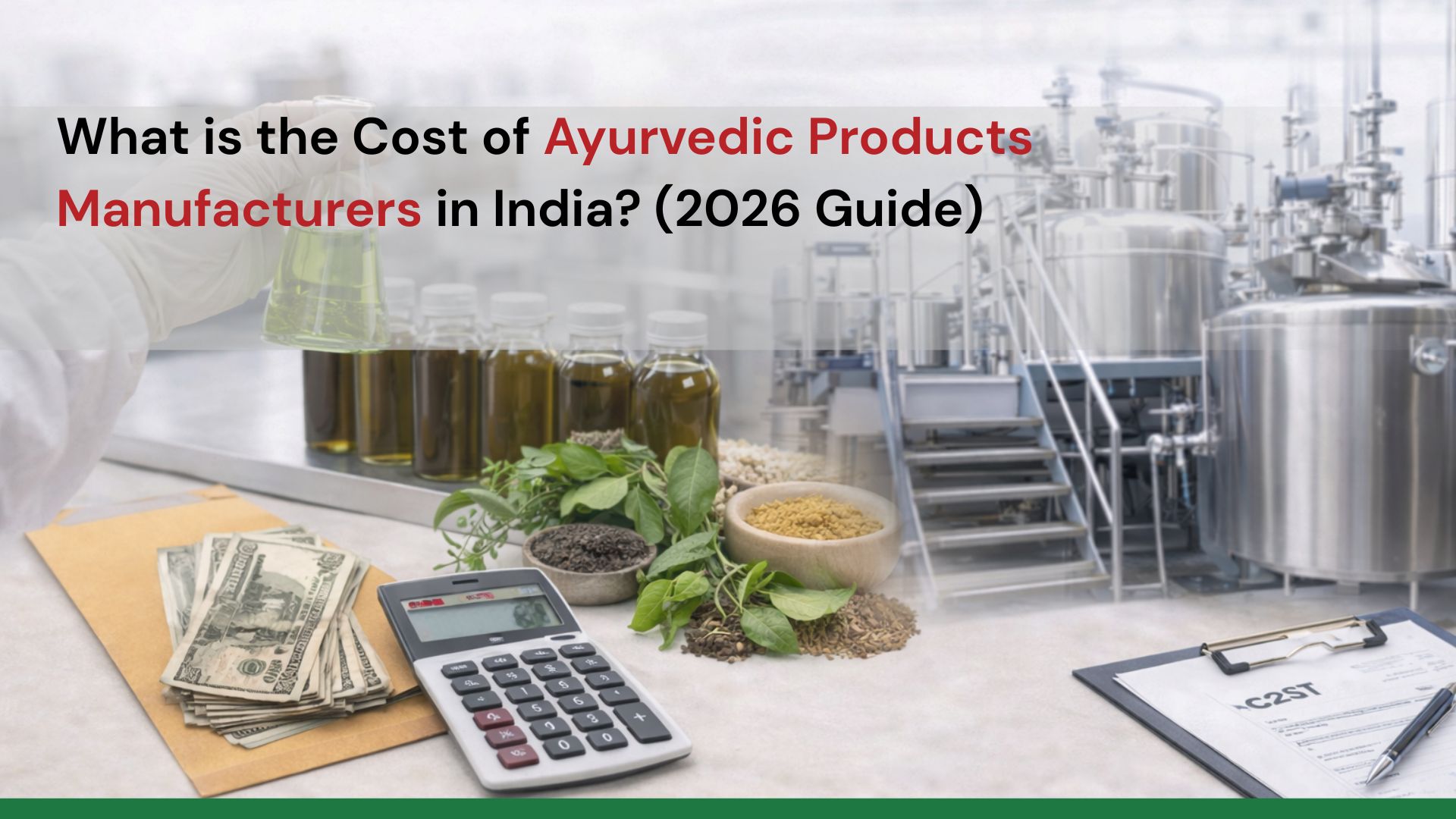 Ayurvedic Products Manufacturer Cost in India 2026
