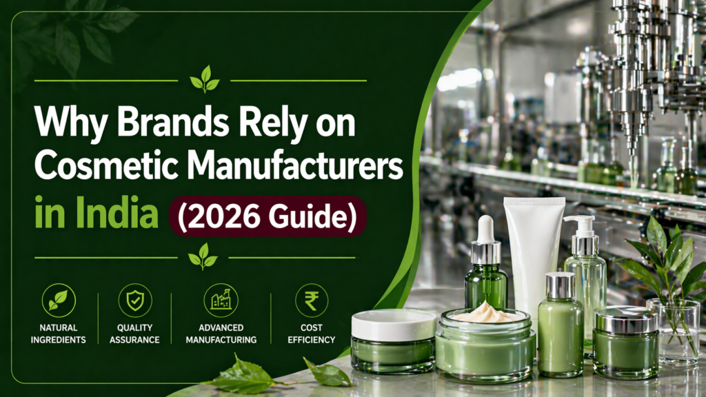 Cosmetic manufacturers in India producing herbal skincare and private label beauty products